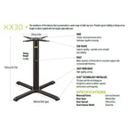 KX30 - Max Top Size Dia 1050mm