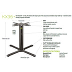 KX36 - Max Top Size Dia 1500mm