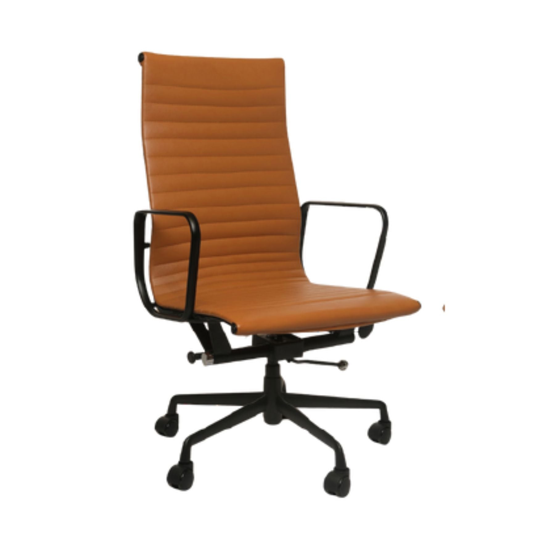 Sleek Tan High Back
