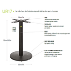 UR17 - Max Top Size Dia 650mm